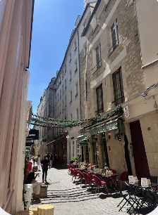 A walk down la rue des rosiers, a beautiful street with bakeries