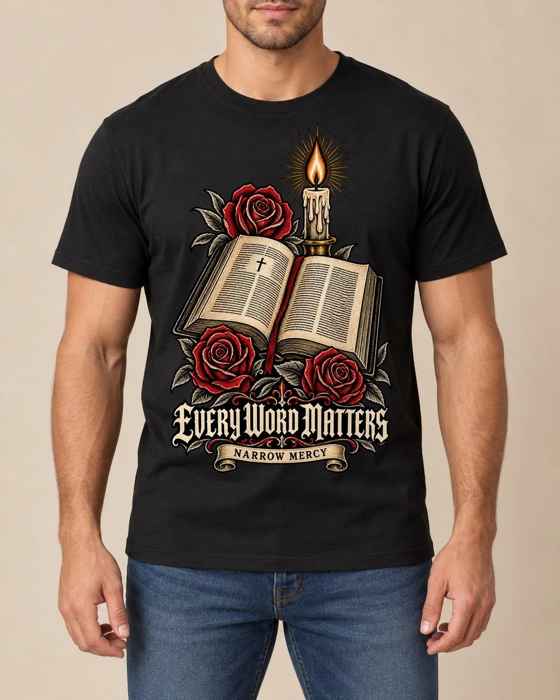 Every_Word_Matters_Black_Tee_Model_Mockup.jpg