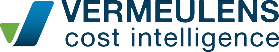 Vermuelens Cost Intelligence logo with stylized blue and green arrow design and dark blue text.