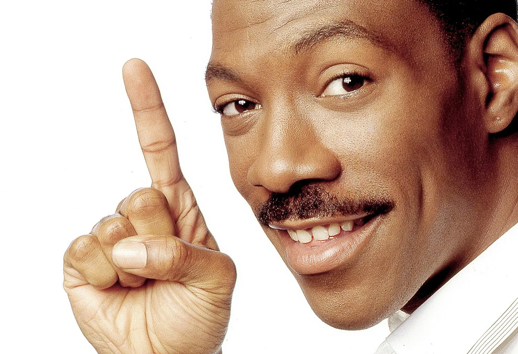 Legendary comedian and actor Eddie Murphy studio portrait photographed by Ken Sax in Los Angeles.