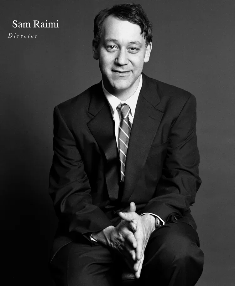 Acclaimed film director Sam Raimi editorial portrait photographed by Ken Sax Corporate Photography LA in Los Angeles.
