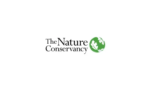 The logo of The Nature Conservancy, featuring text and a green globe with a tree silhouette.