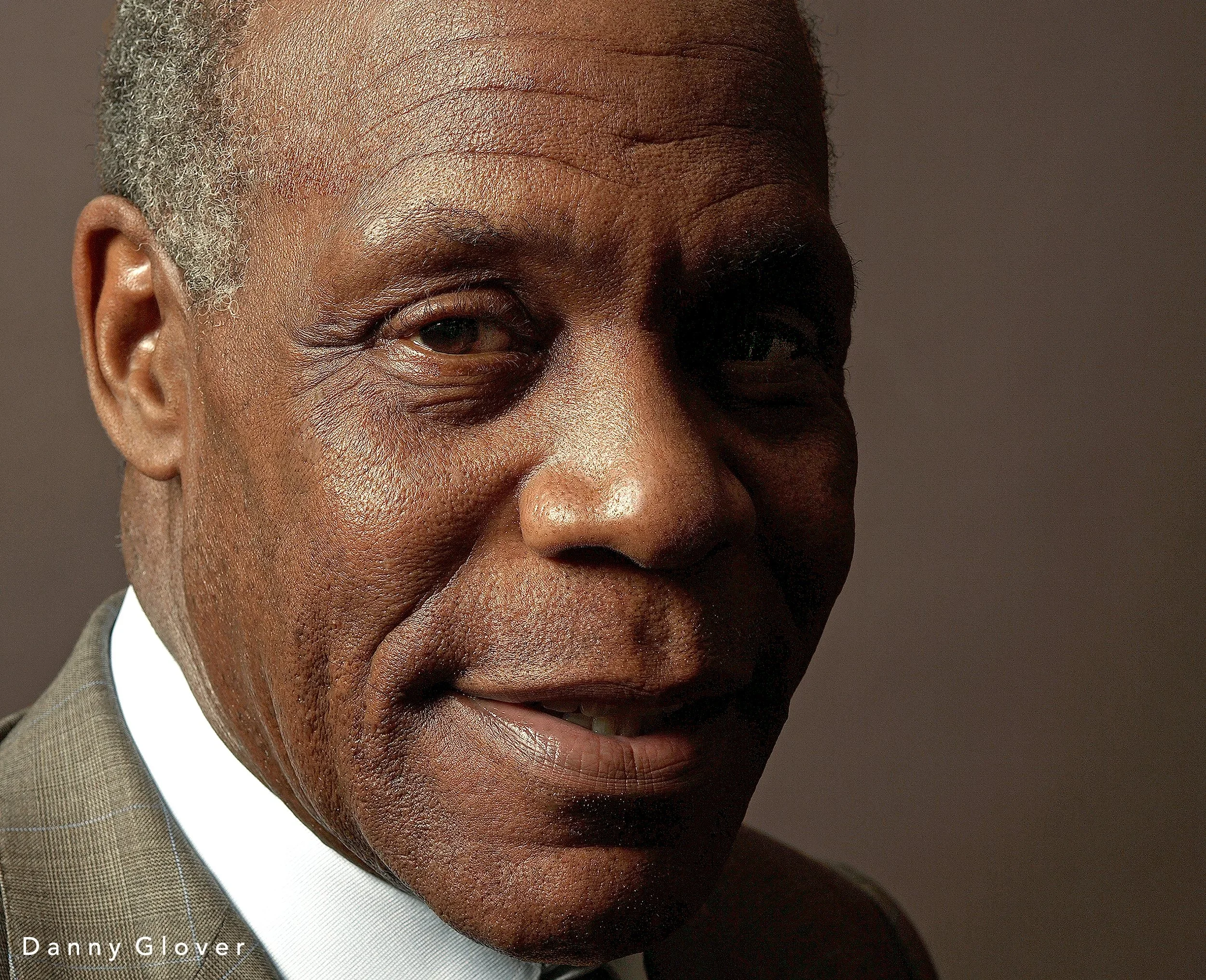 Actor and activist Danny Glover close-up editorial portrait photographed by Ken Sax Corporate Photography LA.
