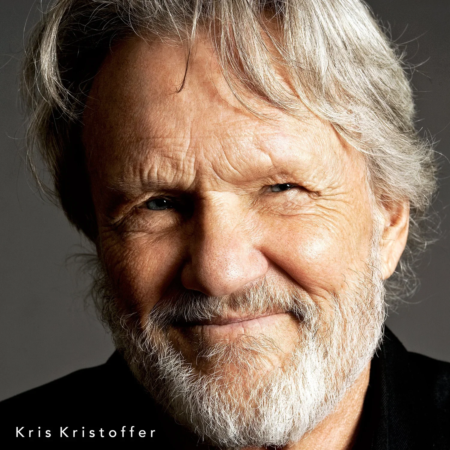Legendary singer-songwriter and actor Kris Kristofferson studio portrait by Ken Sax.