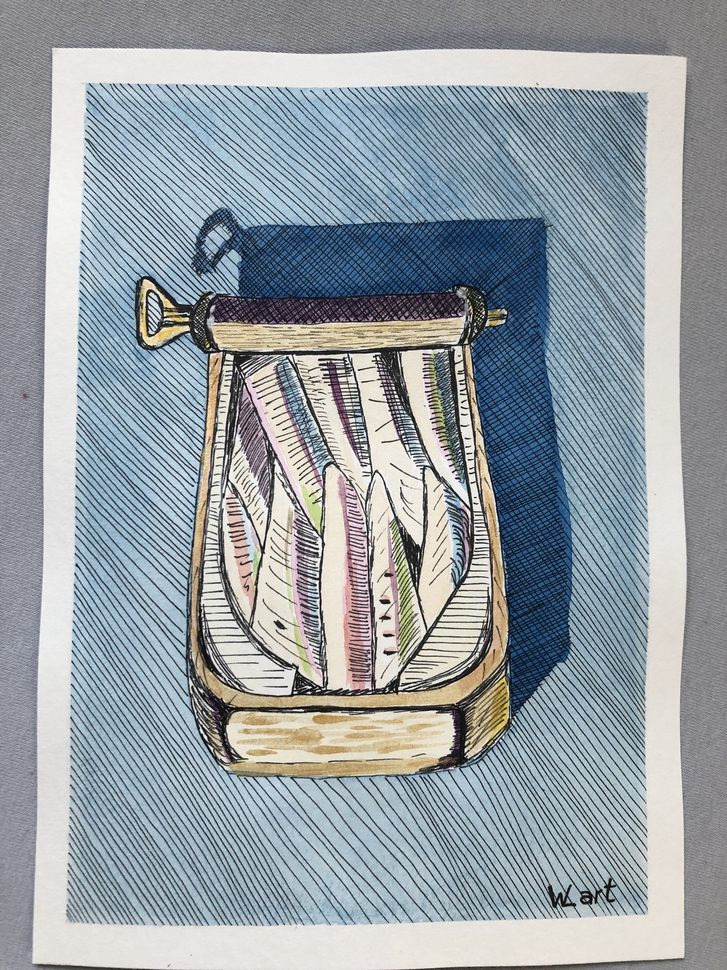 Wayne Thiebaud - Sardines Feb 22.JPG