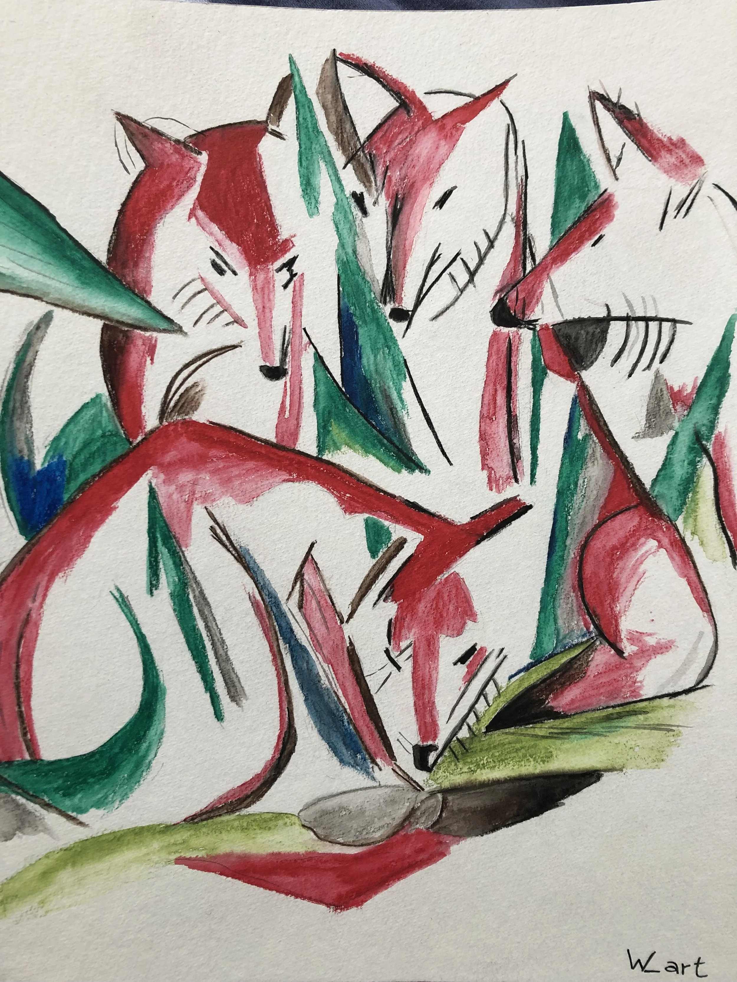 Franz Marc Vier Füchse Nov. 22.JPG