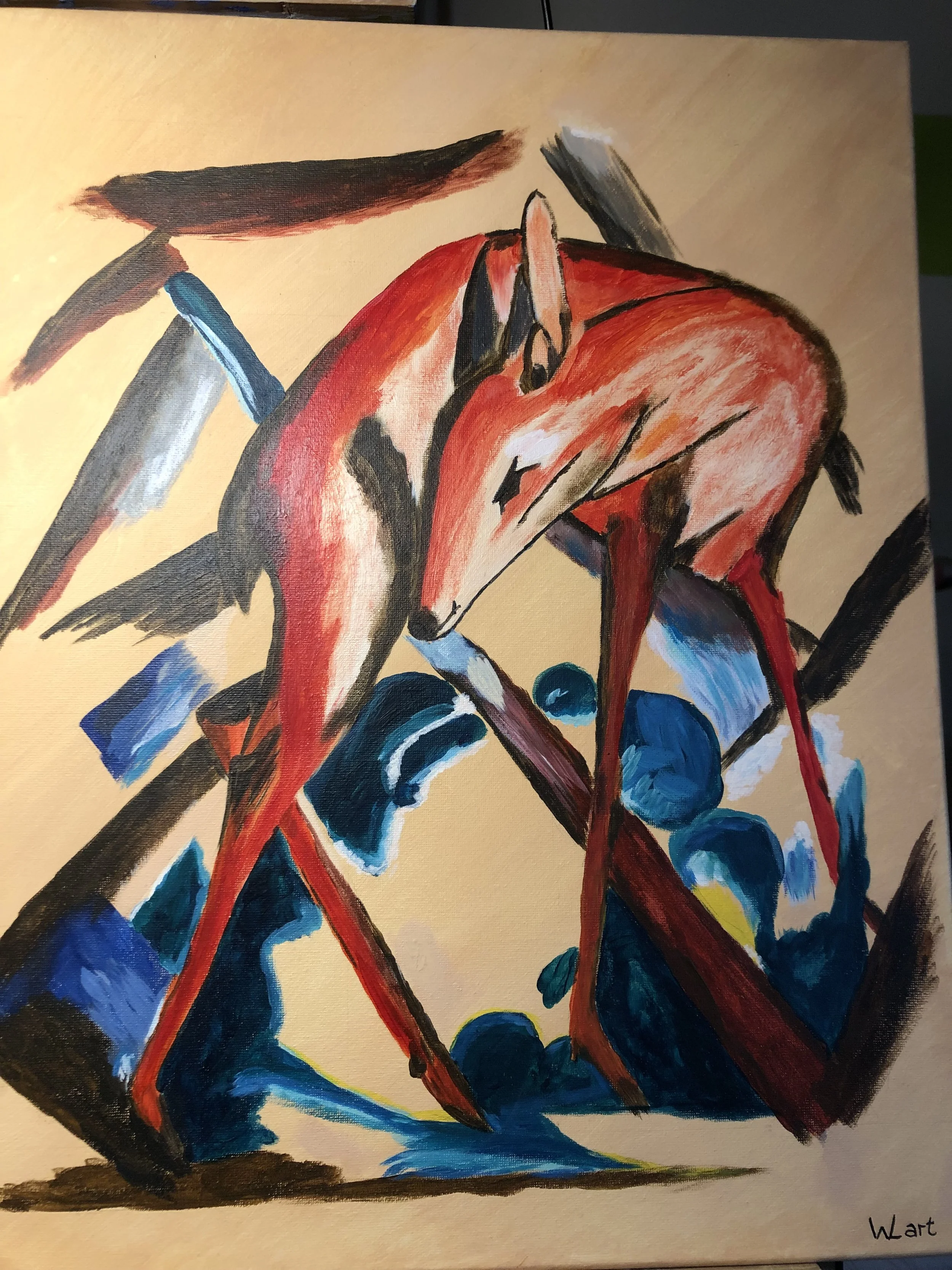 Franz Marc - Rotes Reh
