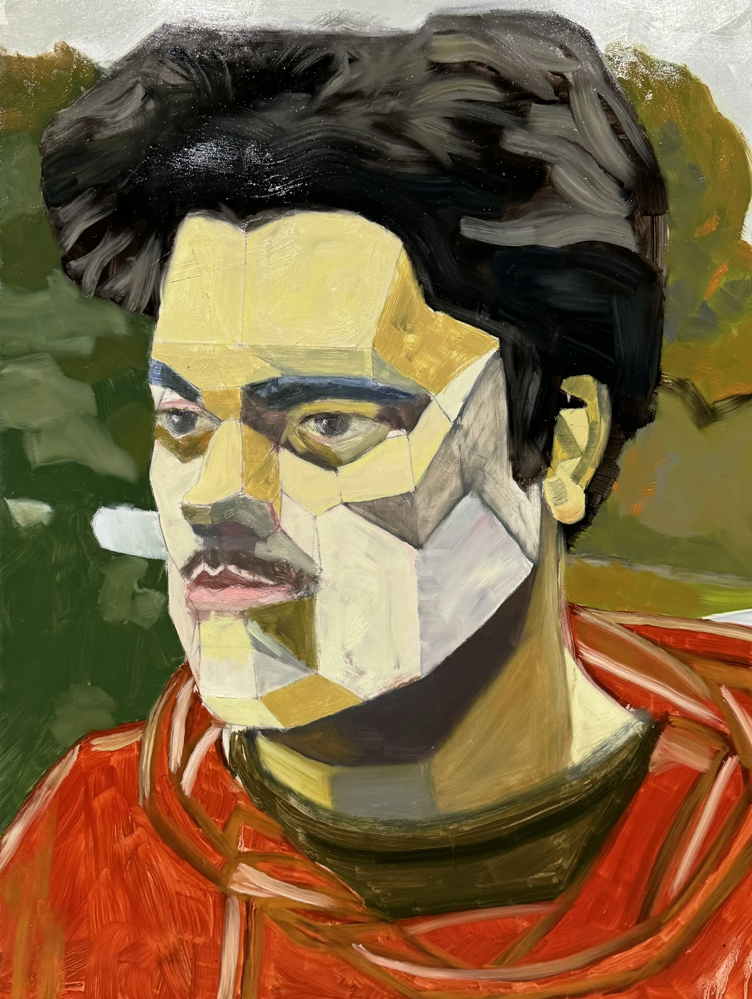 Self-Portrait, 2024, Oil on Canvas, 18 x 24 Inches