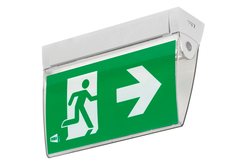 luminIQ Series 550 — emergency exit sign