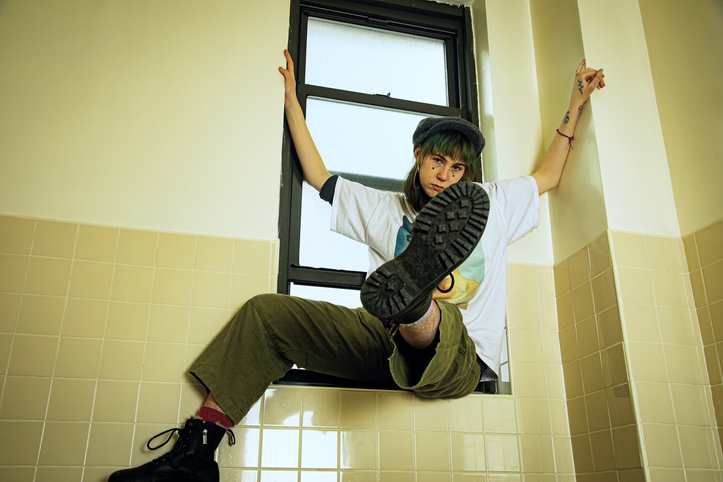 Fun lighting project in a school bathroom