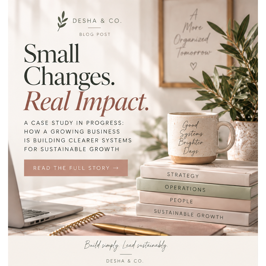 Small Business Operations Case Study: Building Clearer Systems for a Growing Service-Based Business