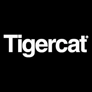 Black background with white text that reads "Tigercat".
