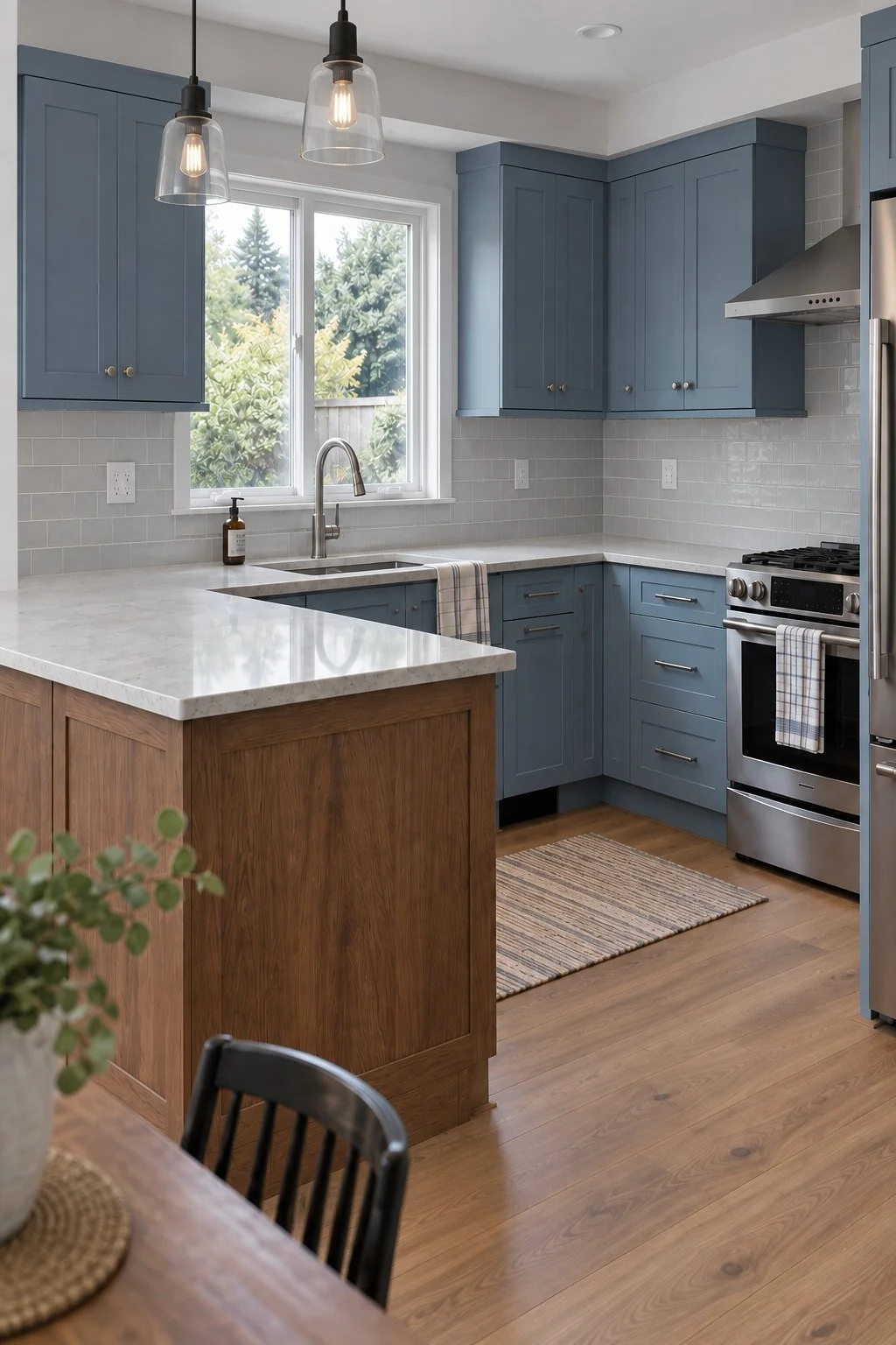 Blue Kitchen Remodeling Inspiration