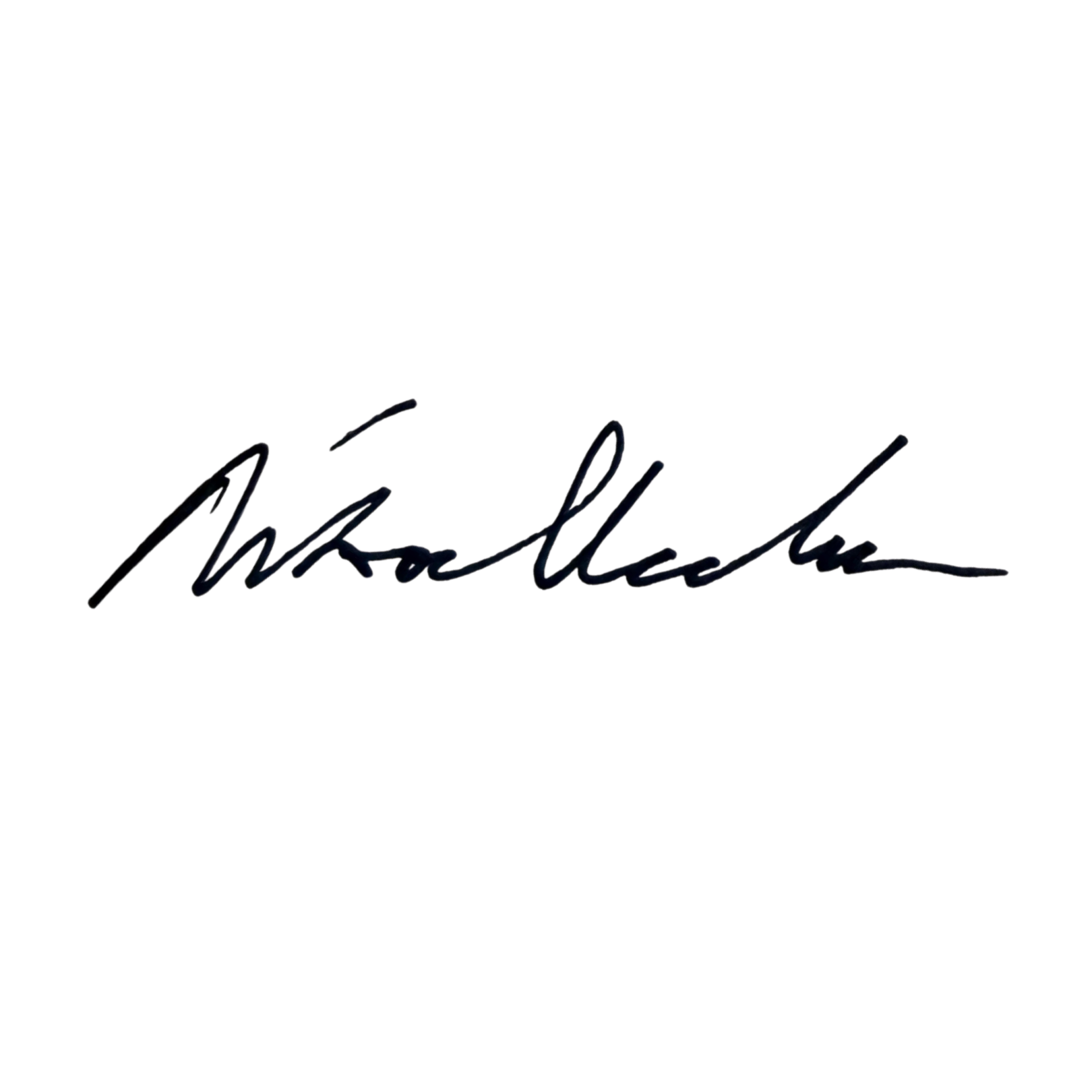 The signature of Nick Vlachos' written in a dark, cursive neon-style font on a black background.