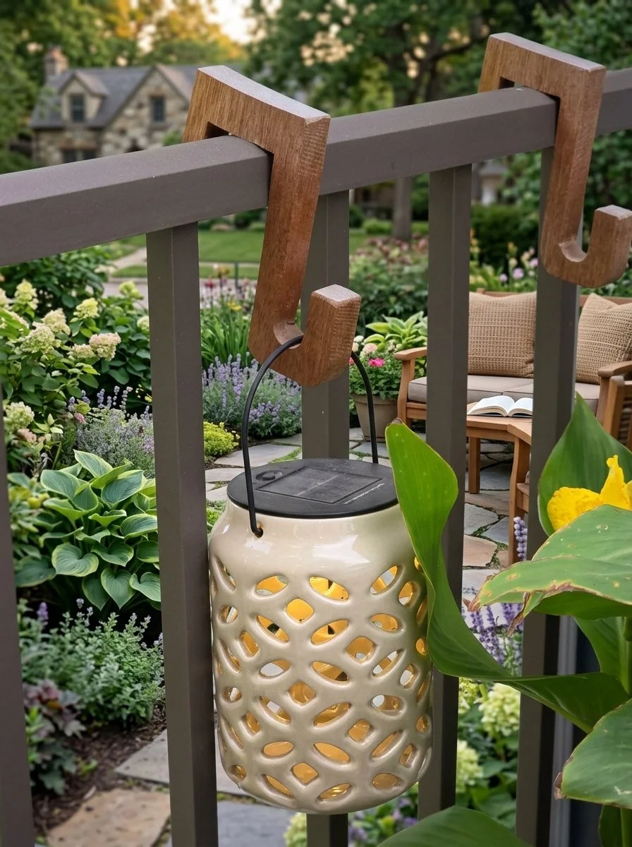 Mahogany Deck Rail Hooks