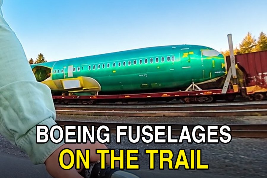 Boeing Fuselages on the Elliott Bay Trail: A Very Seattle Sighting
