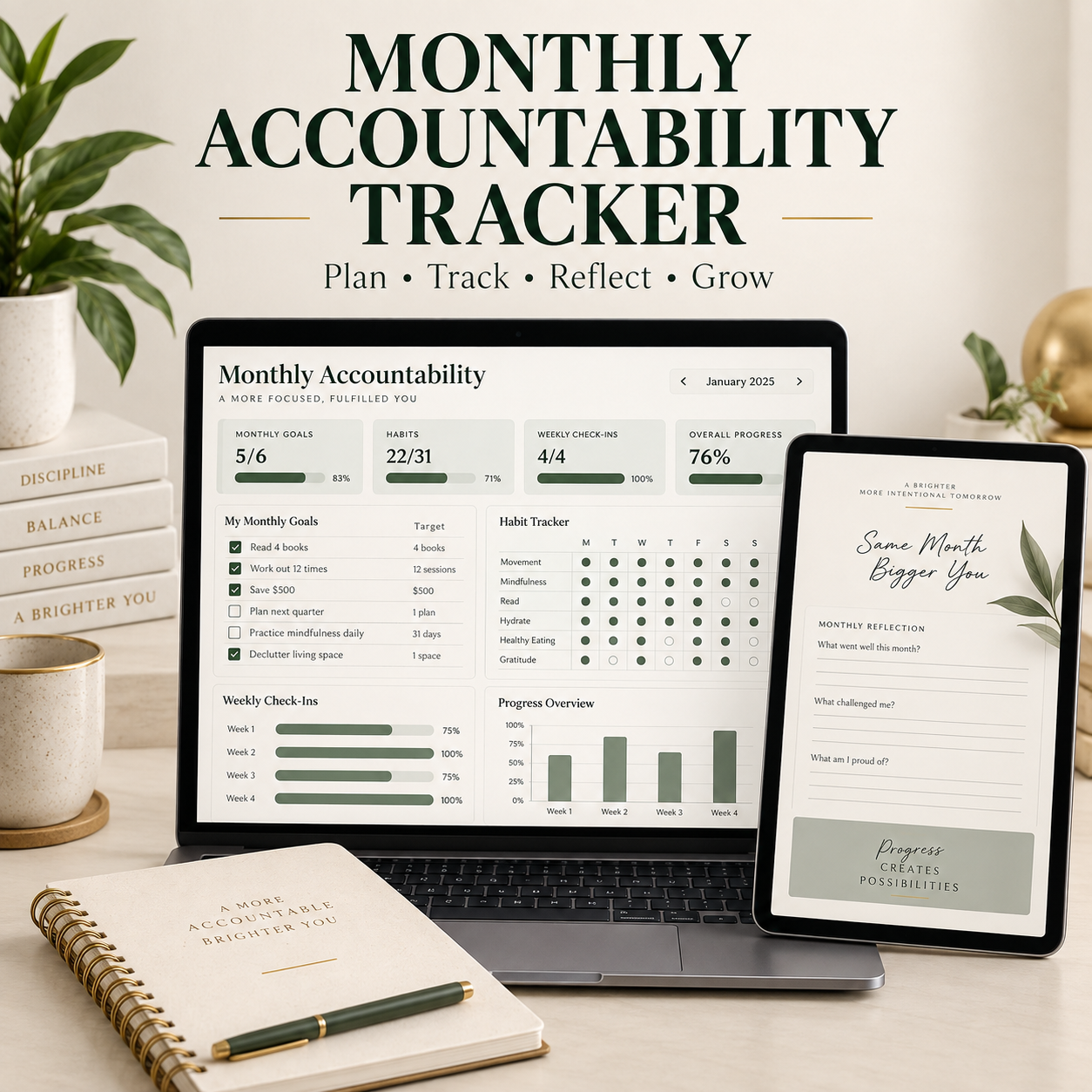 Monthly Accountability Tracker