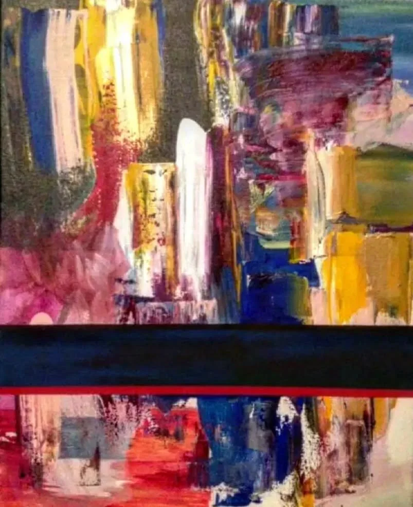 Stability, 2017, acrylic on canvas, 
16" x 20" - Sold  