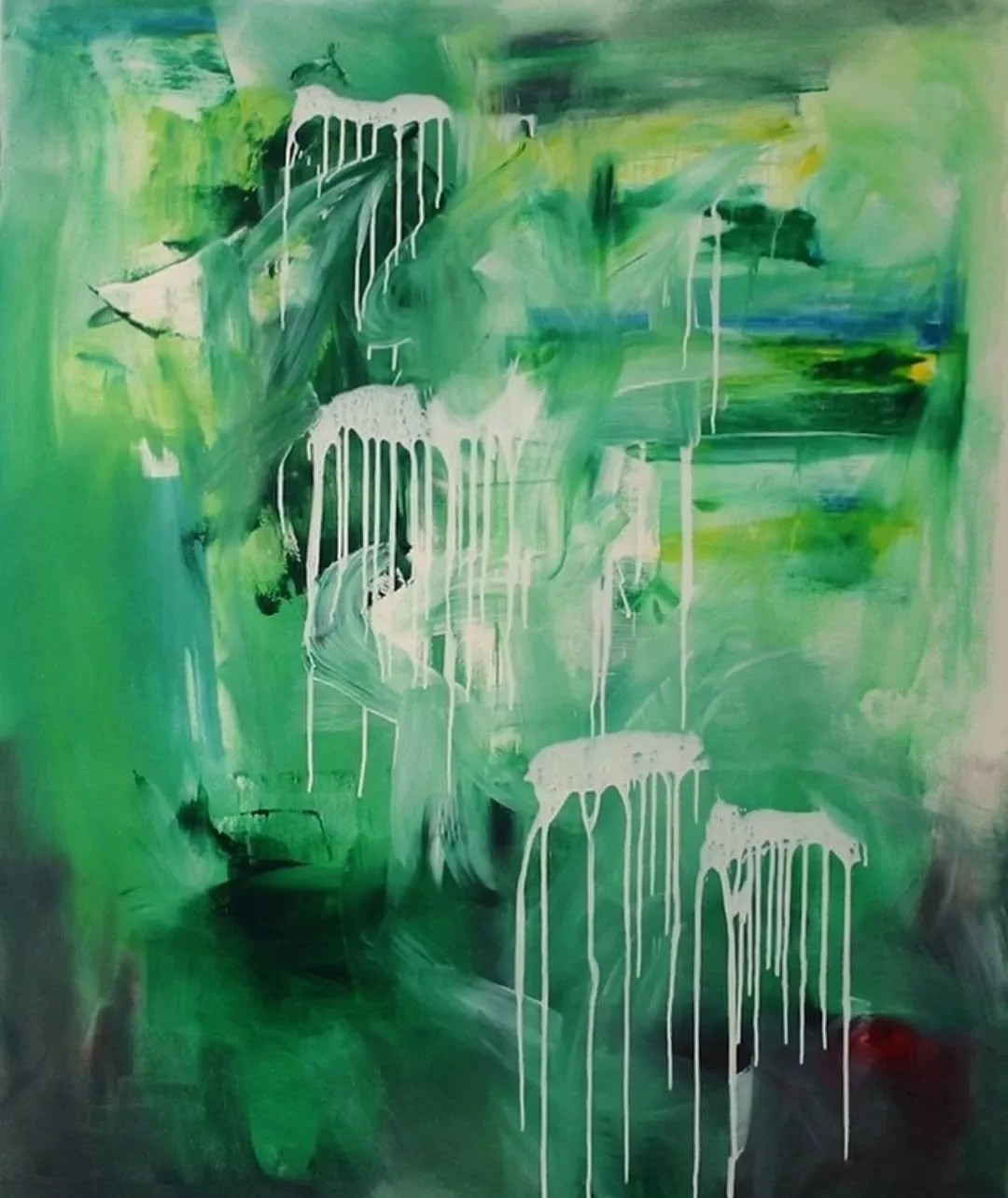 Jellyfish, 2014, acrylic and oil on canvas, 
60" x 48"  - $4800