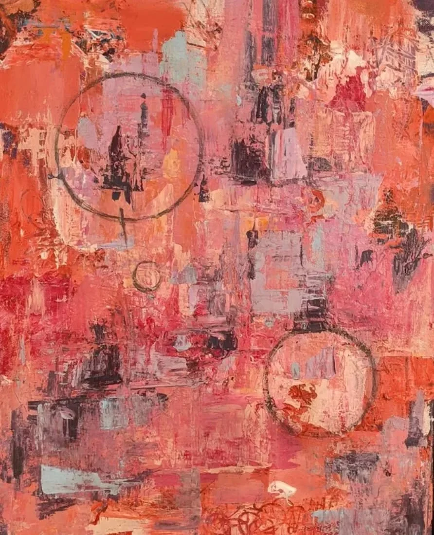 The Forest, 2014, acrylic and oil on canvas, 
16" x 20" - Sold  