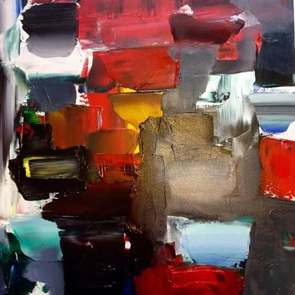 Velvet Heat, 2016, acrylic on canvas, 
30" x 30" - Sold  