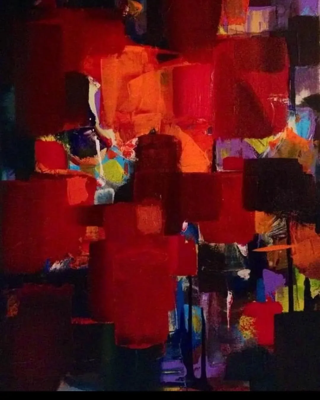 Worlds Within Worlds, 2014, acrylic and oil on canvas, 16" x 20" - Sold  