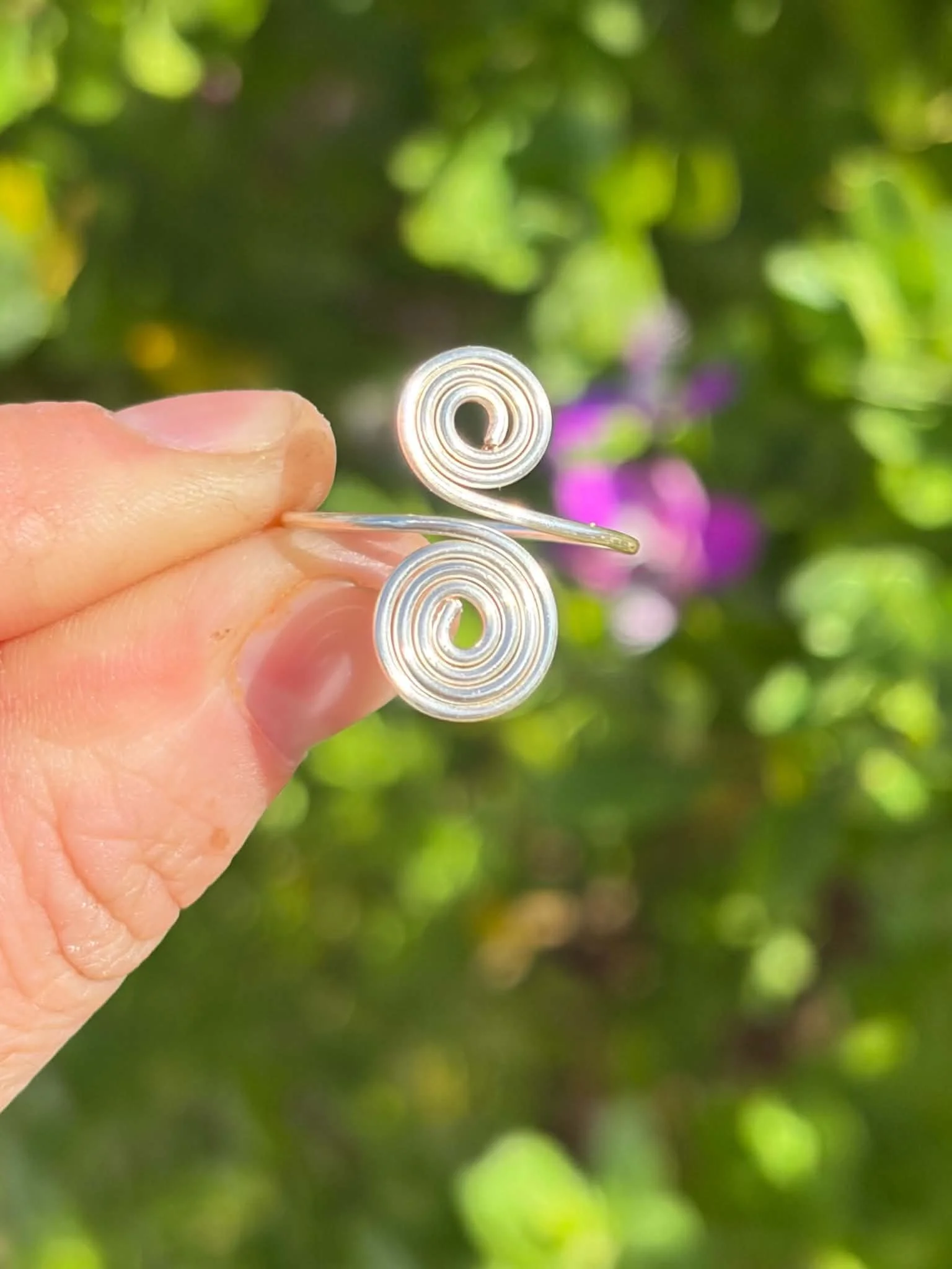 Silver Spiral Ring