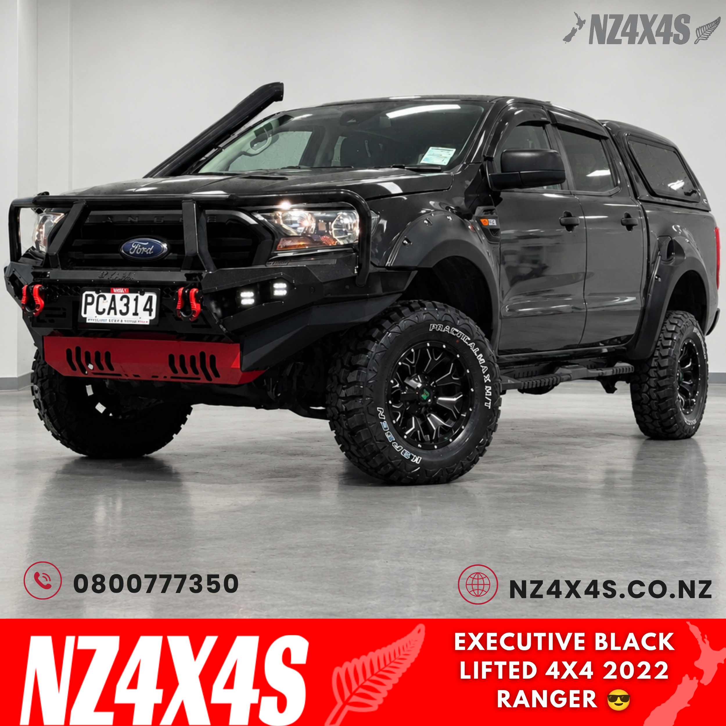 EXECUTIVE BLACK, LIFTED 4X4 2022 RANGER 😎