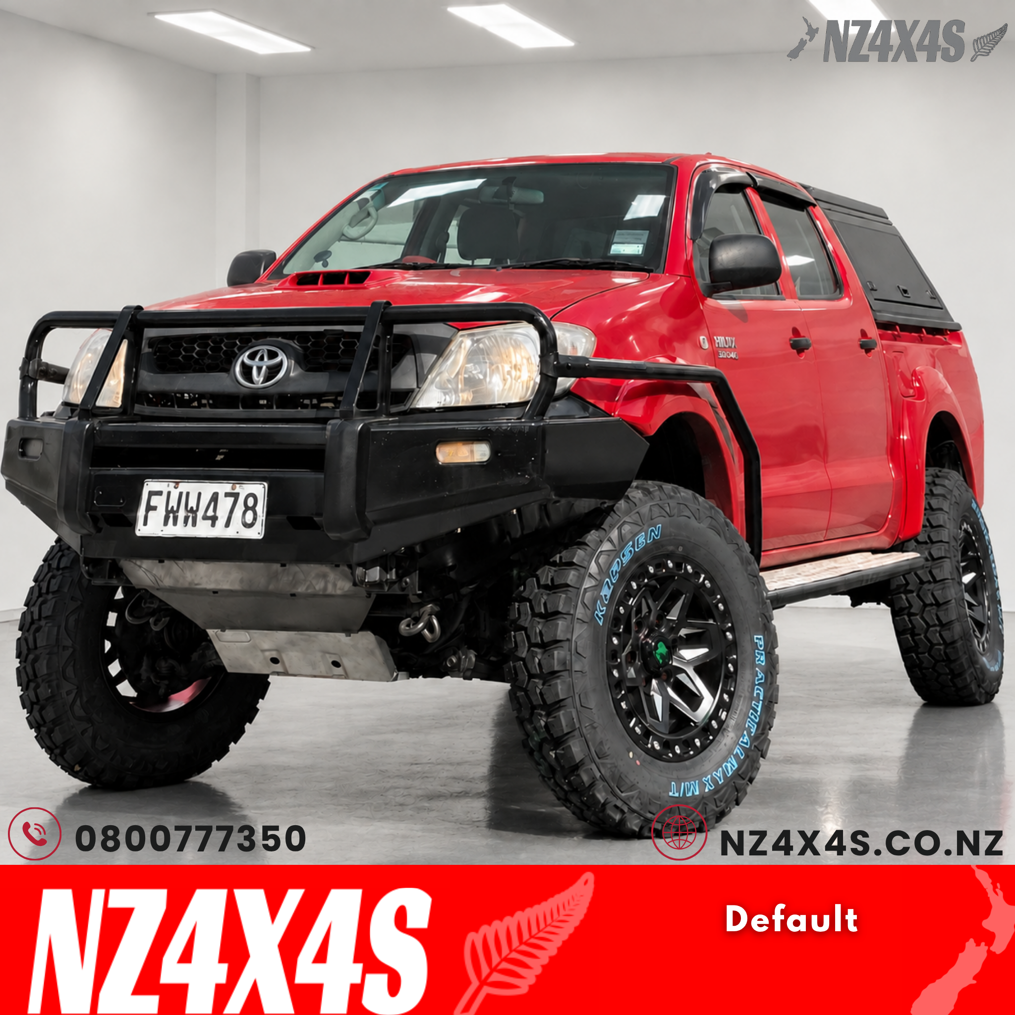 🔥Red Volcano🌋Lifted 4X4 Toyota Hilux🔥