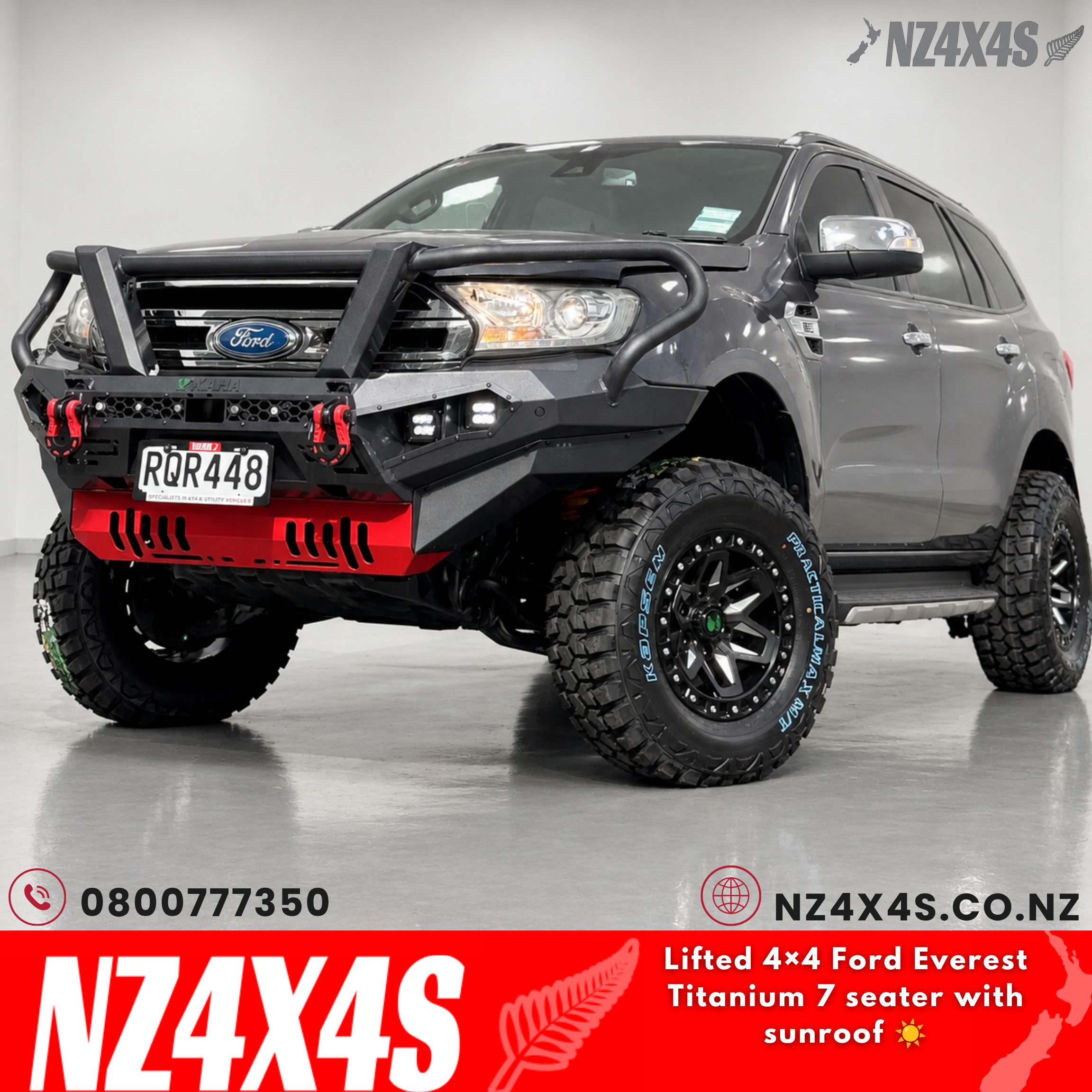Lifted 4×4 Ford Everest Titanium 7 seater with sunroof ☀️
