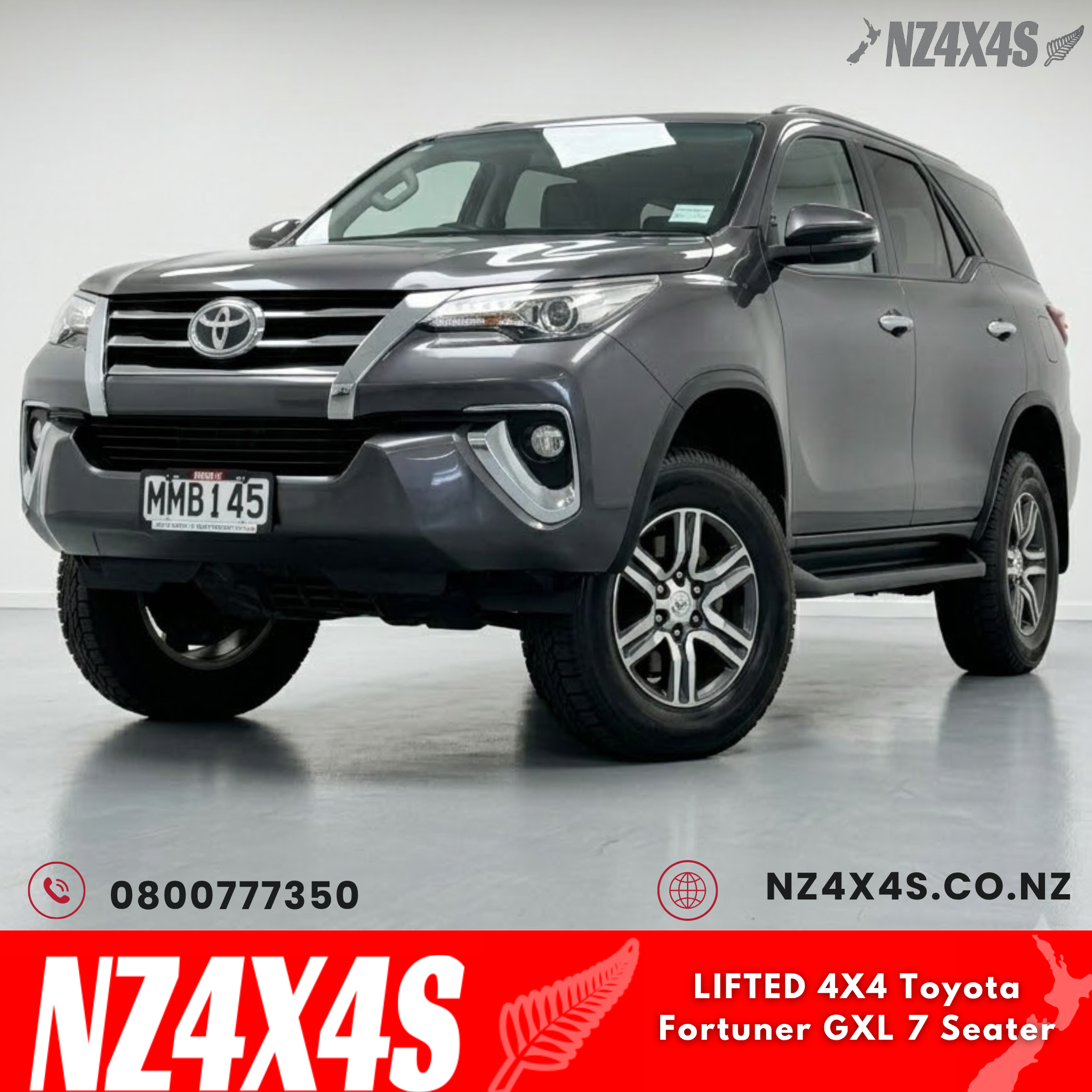 🔥LIFTED 4X4 Toyota Fortuner GXL 7 Seater🔥