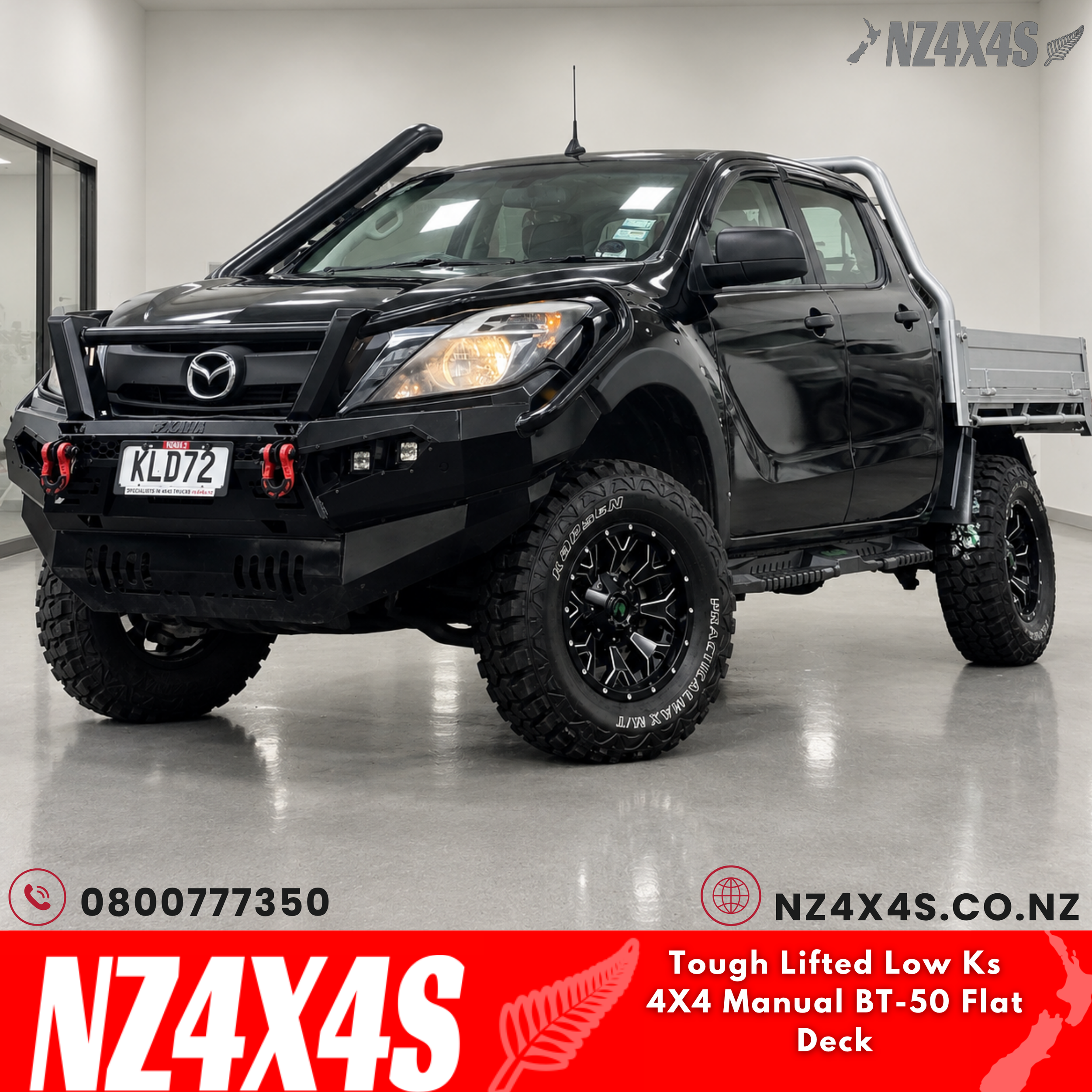 🔥Tough Lifted Low Ks 4X4 Manual BT-50 Flat Deck🔥