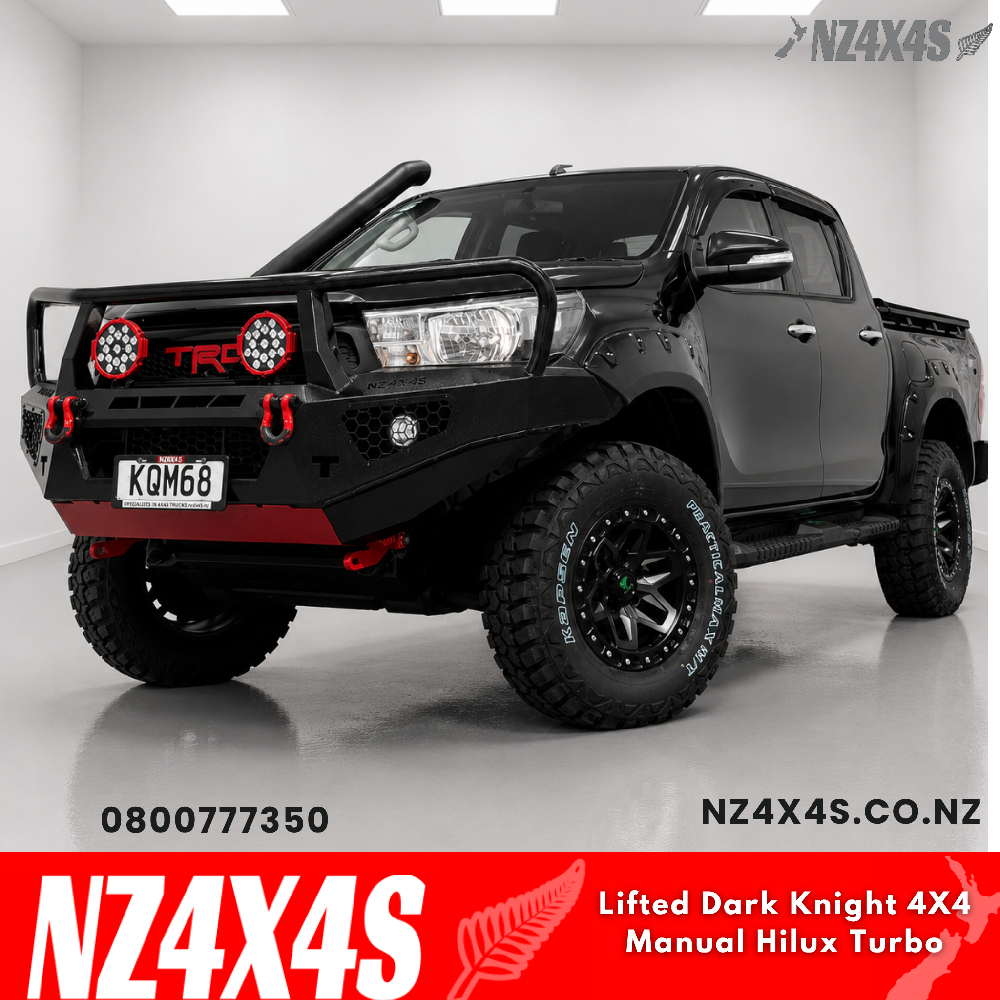 🔥Lifted Dark Knight 4X4 Manual Hilux Turbo🔥