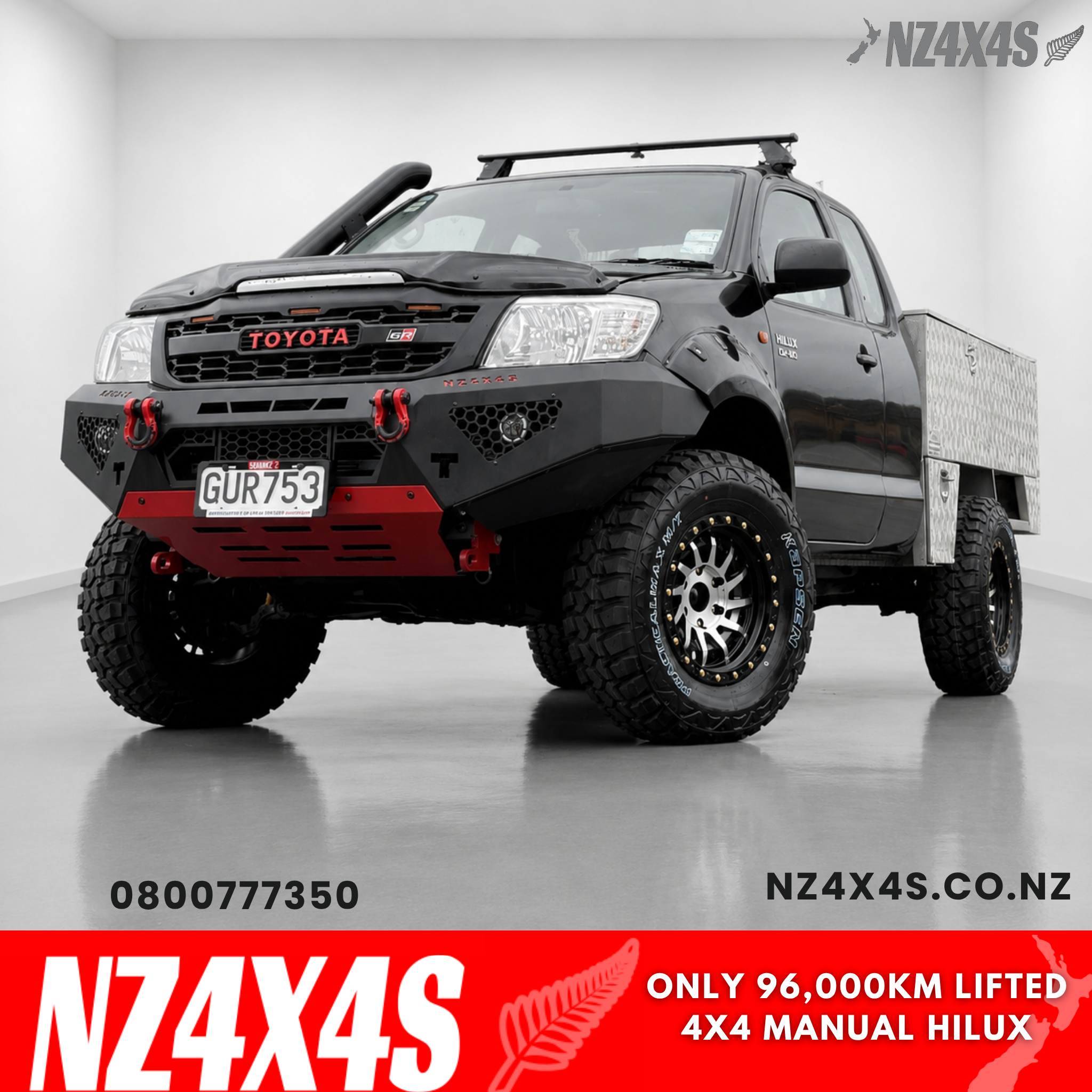🔥ONLY 96,000KM LIFTED 4X4 MANUAL HILUX🔥