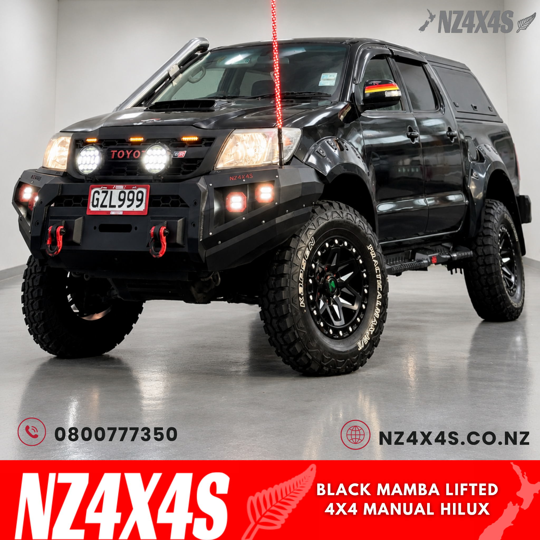 🔥BLACK GUNNER LIFTED 4X4 Hilux Low Ks🔥