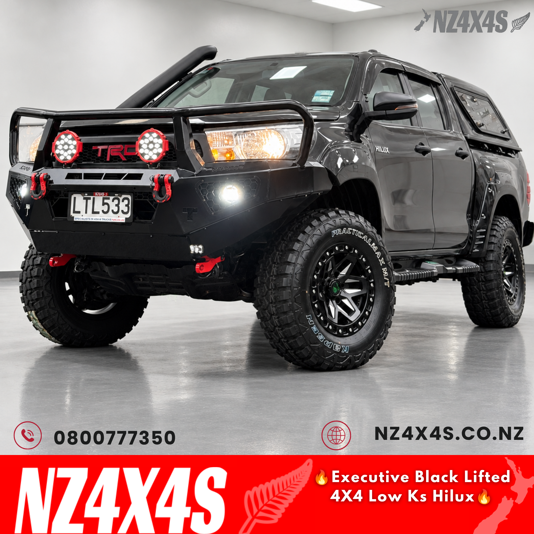 🔥Executive Black Lifted 4X4 Low Ks Hilux🔥