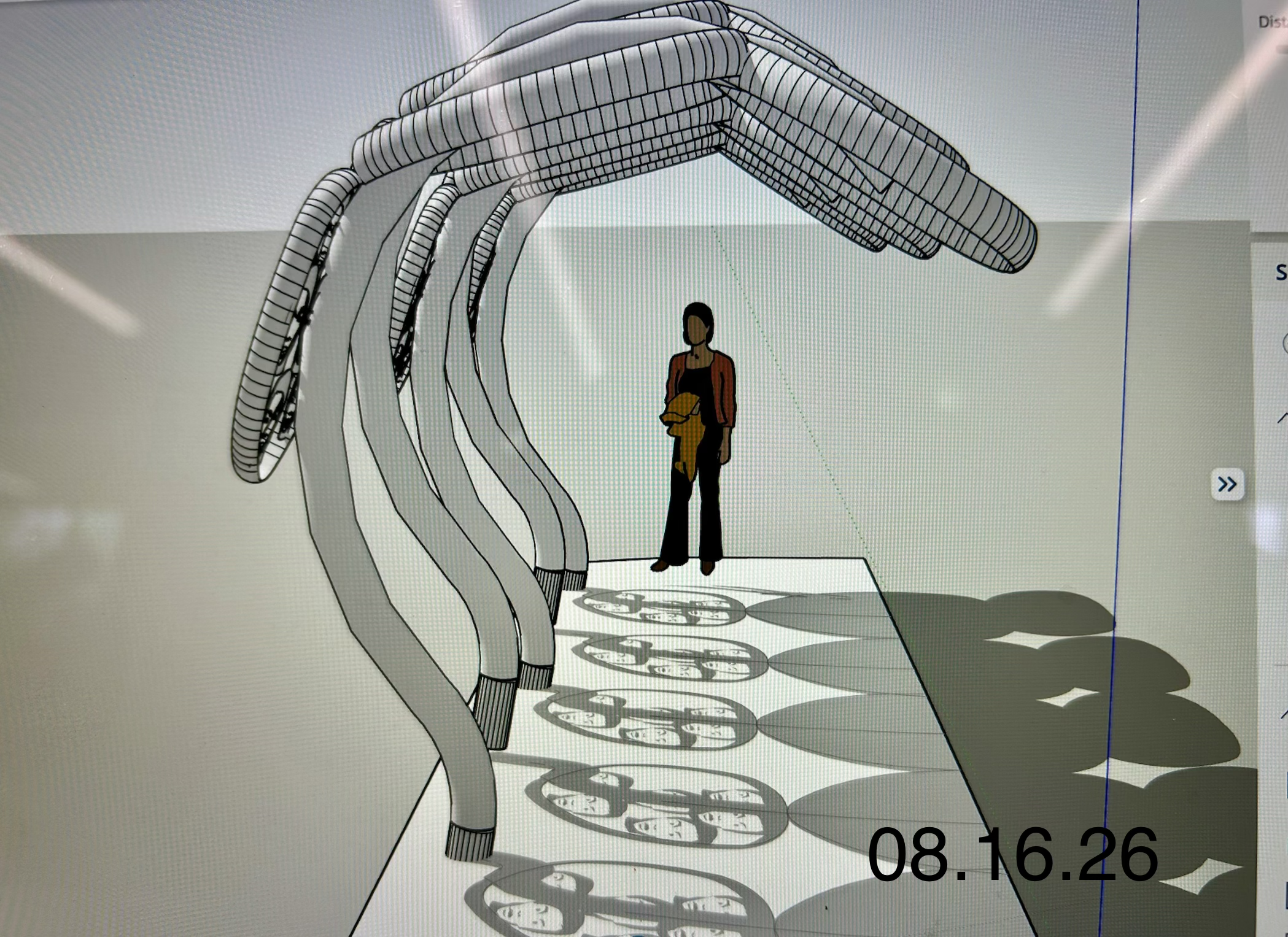 3D development of transit shelter 