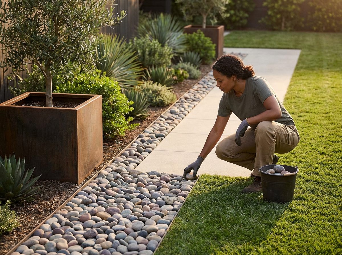 River Stone Pathway