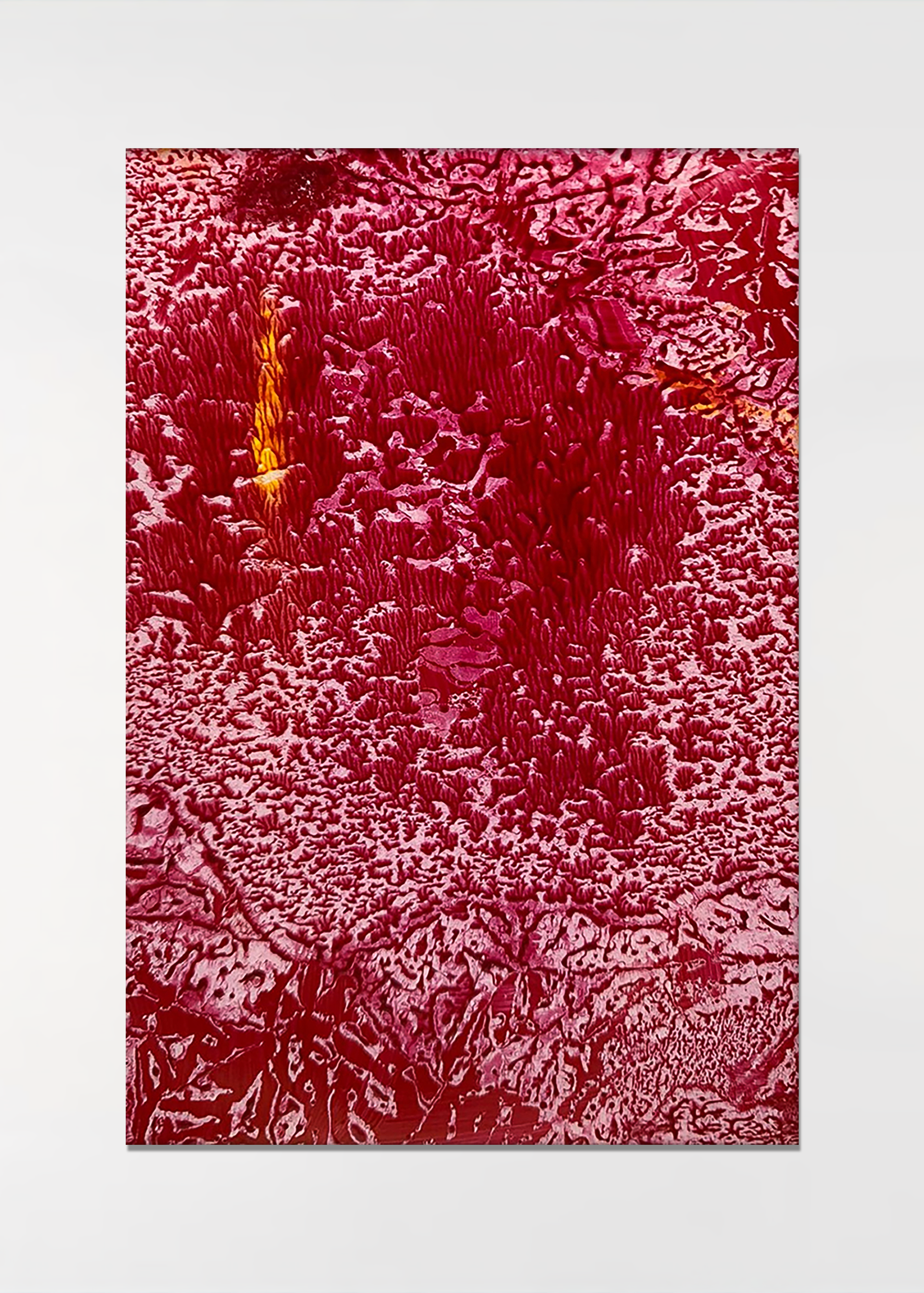Untitled4, 2024, Acrylic paint on Transparent Film, 14.8cm x 21cm
