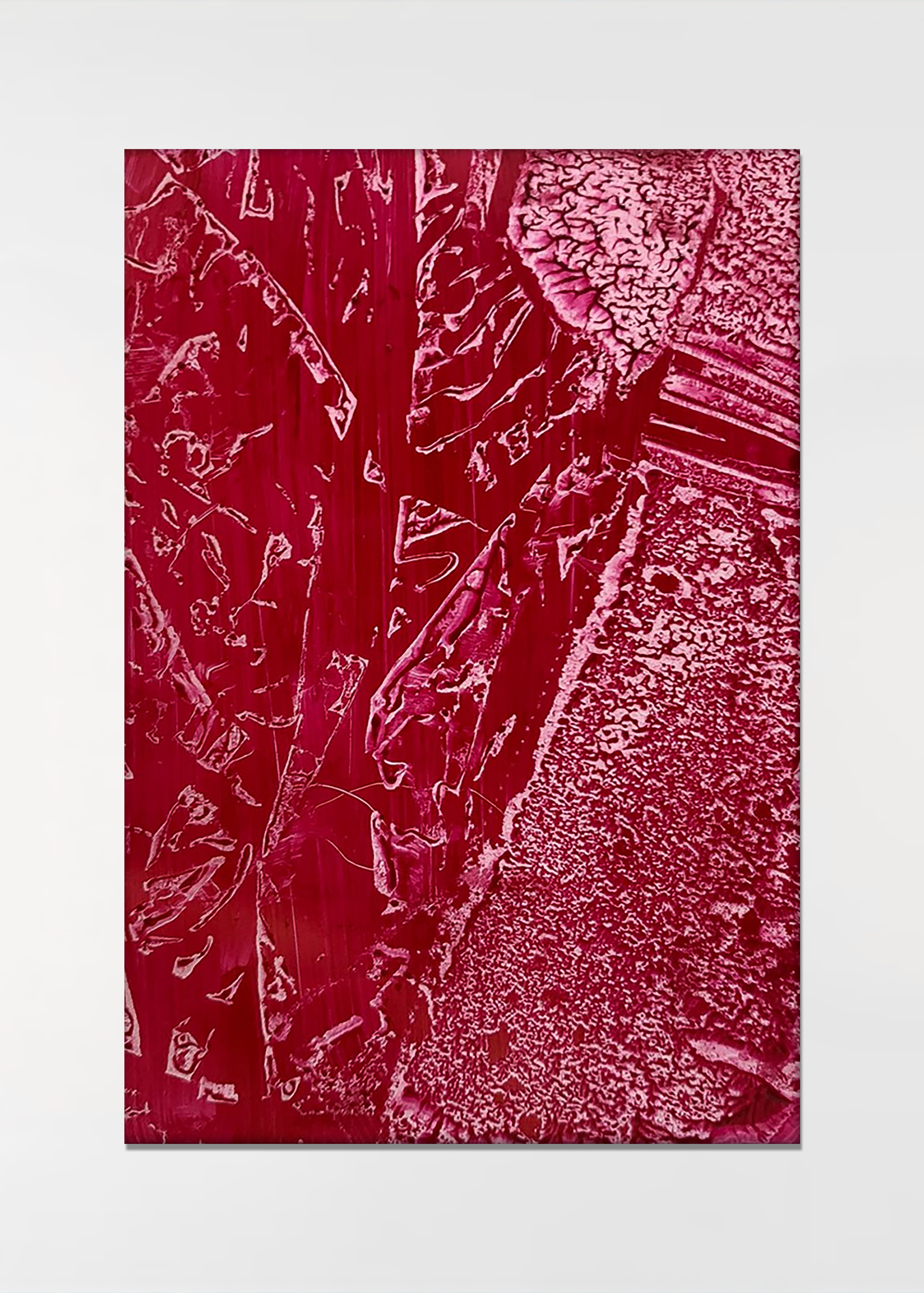 Untitled2, 2024, Acrylic paint on Transparent Film, 14.8cm x 21cm