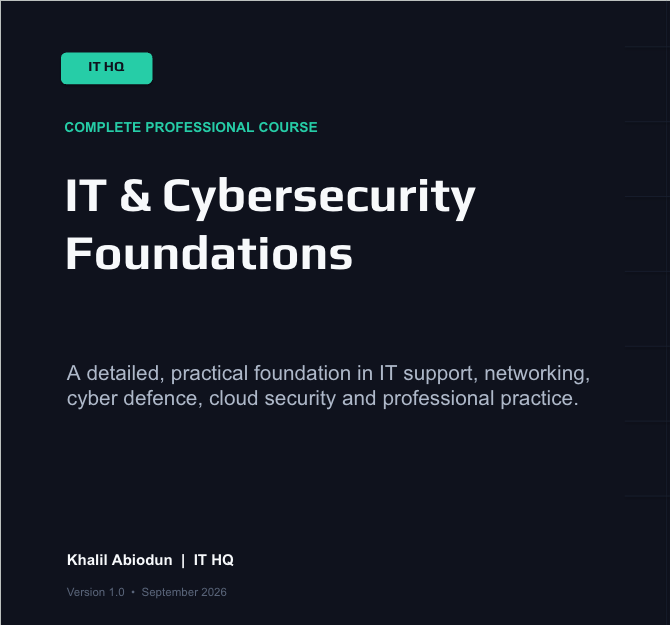 IT & Cybersecurity Foundations