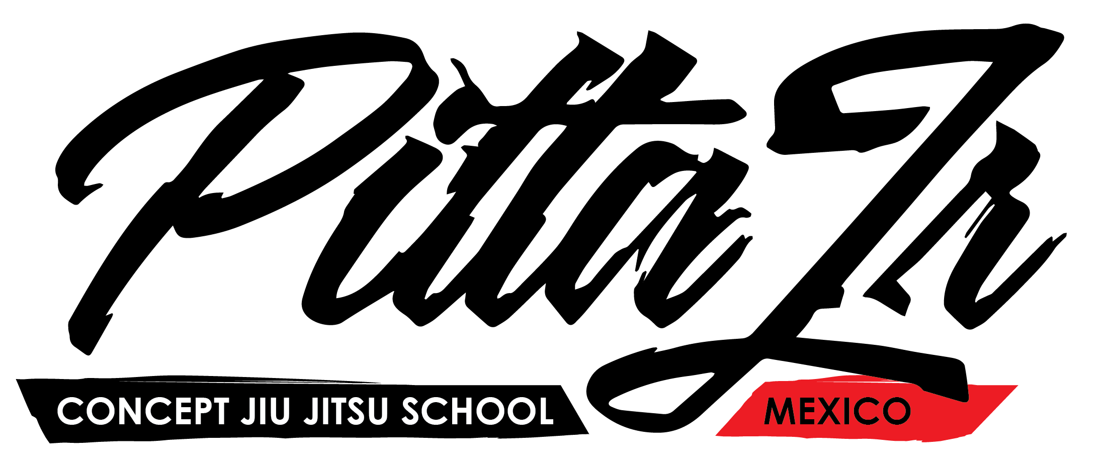 Logotipo de Concept Jiu Jitsu School México sobre fondo negro.