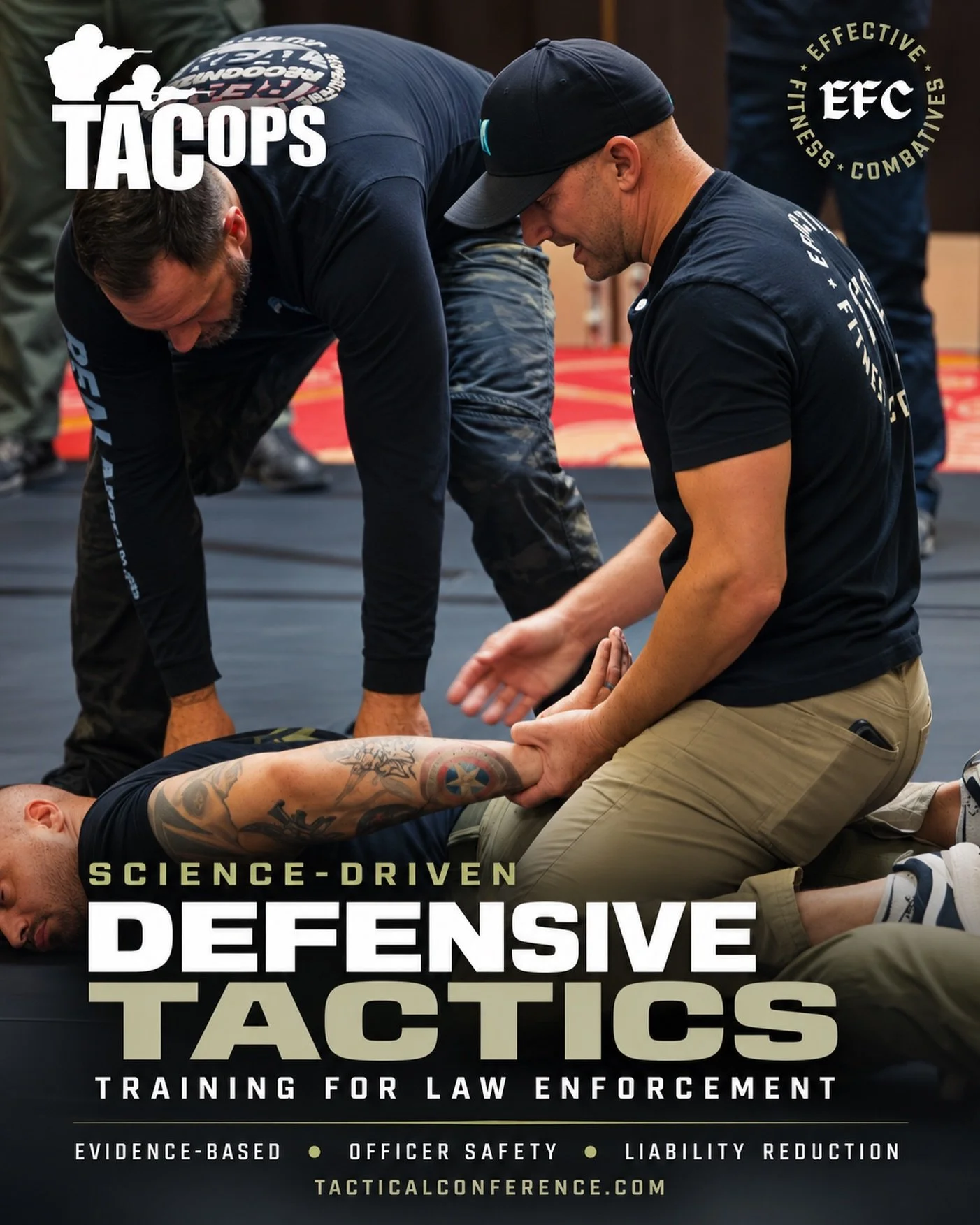 Train with purpose. Build skills you can trust on duty. 👊

Jay and the team at Effective Fitness Combatives (EFC) bring hands-on, science-driven defensive tactics training to TACOPS&mdash;helping officers build confidence, control, and sound decisio