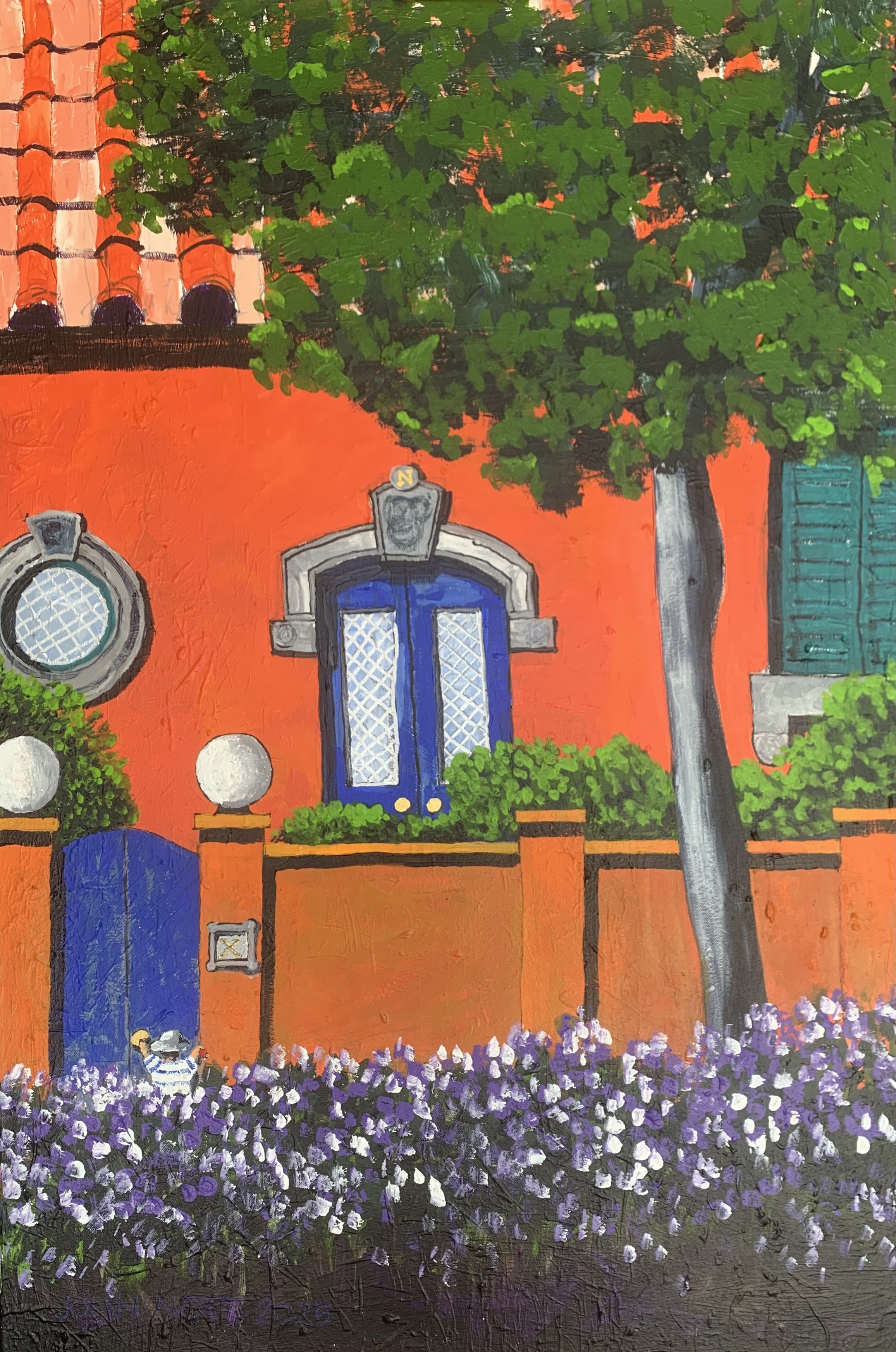 Courtyard door.
Original painting.
90 x 60cm.
$1,195.