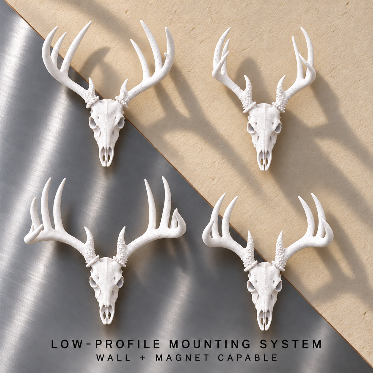 Balanced antler skull wall display.png