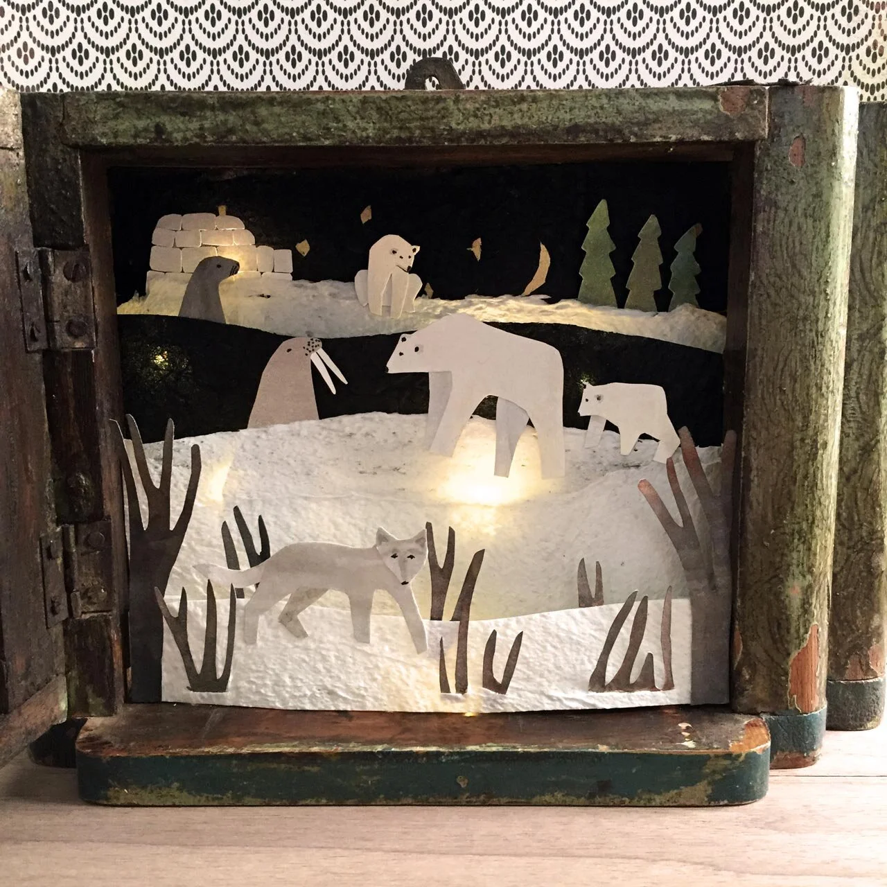 Polar Night Diorama, opened view