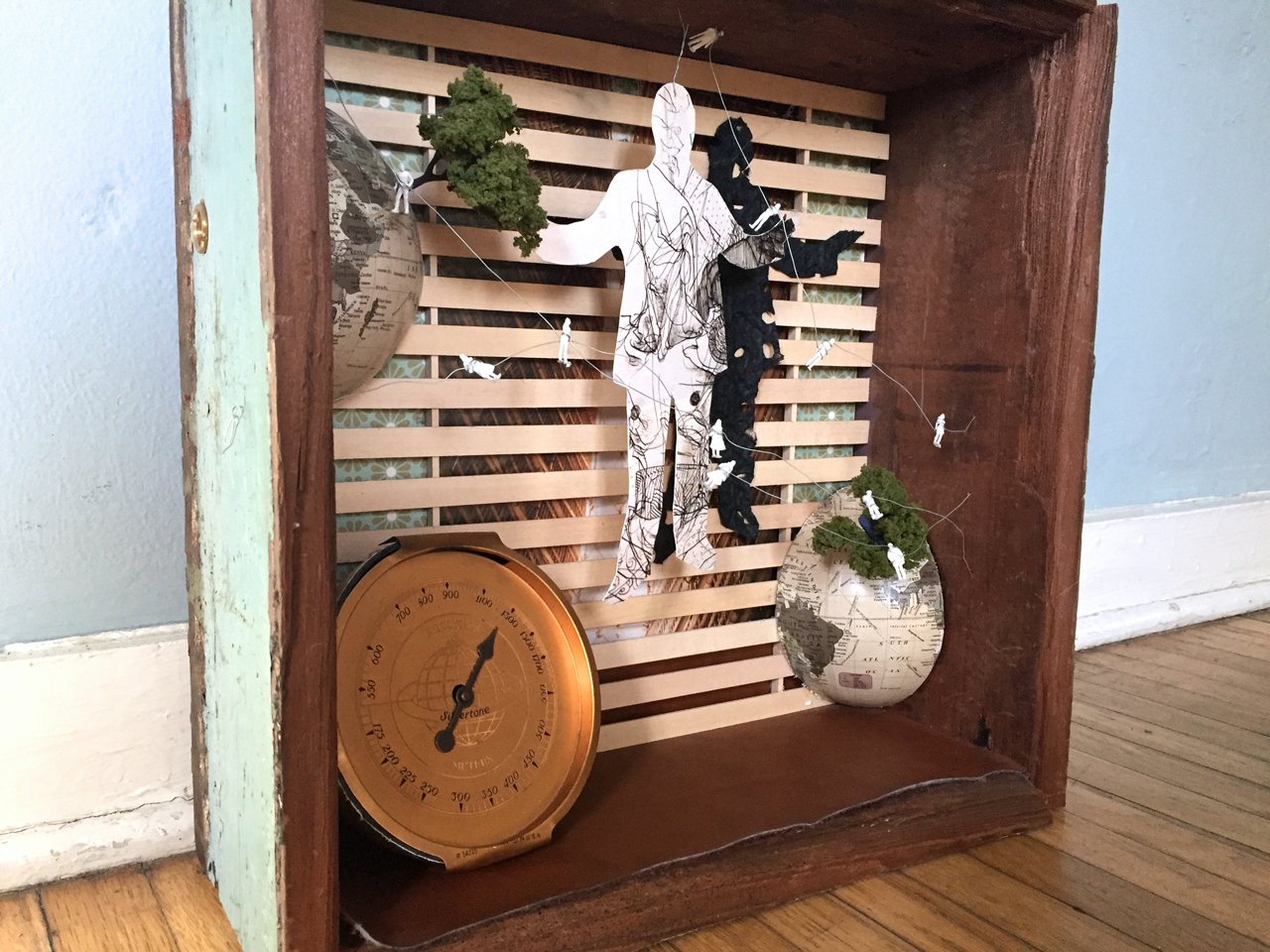 Wind-Up Bird Diorama inspired by Murakami's novel