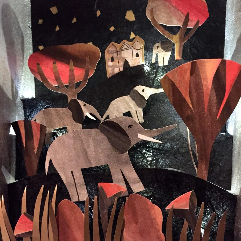 Elephant Dream Diorama, closeup view