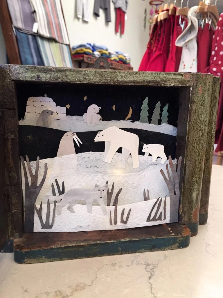 Polar Night Diorama, commission for the children boutique Entertaining Elephants