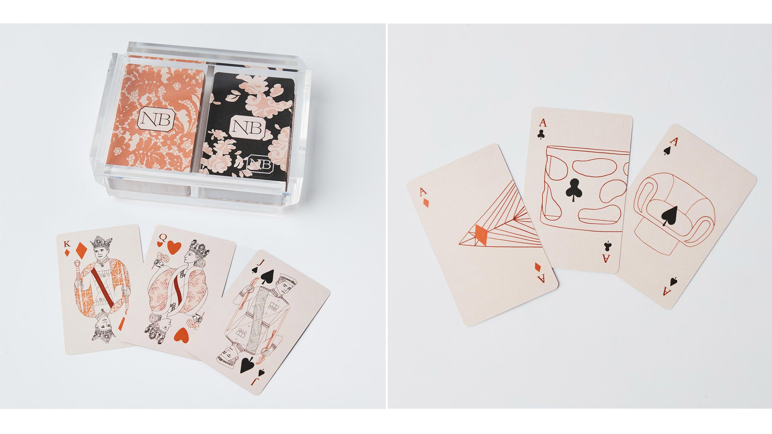  Branded playing cards illustration and design under the creative 
 direction of Sean Yashar at The Culture Creative for Natasha Baradaran Inc. 